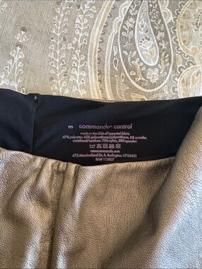 Commando Metallic Gold Faux Leather leggings